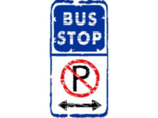 Sticker Custom Preview Image #110737 Road Signs Brush Stroke Bus Stop3