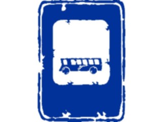 Sticker Custom Preview Image #110740 Road Signs Brush Stroke Bus Stop6