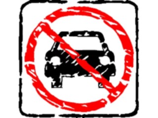 Sticker Custom Preview Image #110756 Road Signs Brush Stroke Cars Not Allowed1