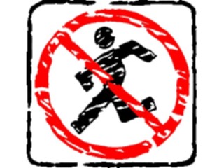 Sticker Custom Preview Image #110769 Road Signs Brush Stroke Children No Running