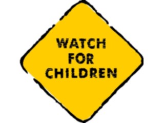 Sticker Custom Preview Image #110773 Road Signs Brush Stroke Children Watch1