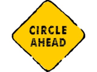 Sticker Custom Preview Image #110781 Road Signs Brush Stroke Circle Ahead