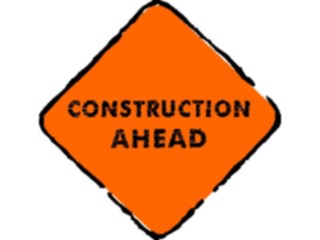 Sticker Custom Preview Image #110784 Road Signs Brush Stroke Construction Ahead2