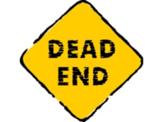 Sticker Custom Preview Image #110791 Road Signs Brush Stroke Dead End
