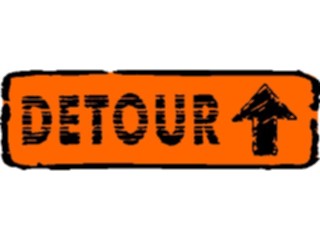 Sticker Custom Preview Image #110802 Road Signs Brush Stroke Detour8