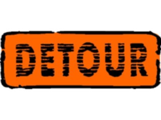 Sticker Custom Preview Image #110803 Road Signs Brush Stroke Detour9