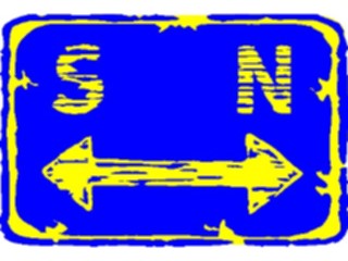 Sticker Custom Preview Image #110808 Road Signs Brush Stroke Directions2