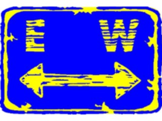 Sticker Custom Preview Image #110809 Road Signs Brush Stroke Directions3