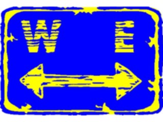 Sticker Custom Preview Image #110810 Road Signs Brush Stroke Directions4