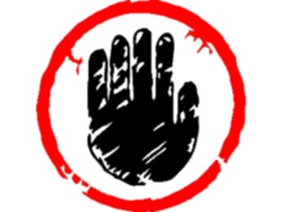 Sticker Custom Preview Image #110817 Road Signs Brush Stroke Do Not Block Entrance2