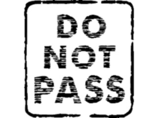 Sticker Custom Preview Image #110822 Road Signs Brush Stroke Do Not Pass