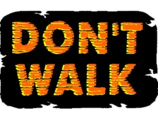 Sticker Custom Preview Image #110825 Road Signs Brush Stroke Dont Walk