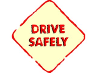 Sticker Custom Preview Image #110828 Road Signs Brush Stroke Drive Safely