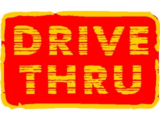 Sticker Custom Preview Image #110829 Road Signs Brush Stroke Drive Thru1