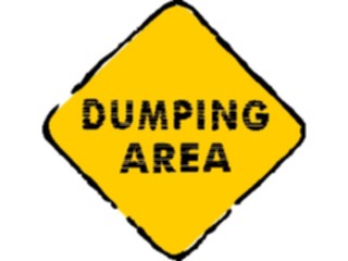 Sticker Custom Preview Image #110839 Road Signs Brush Stroke Dumping Area