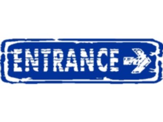 Sticker Custom Preview Image #110853 Road Signs Brush Stroke Entrance2