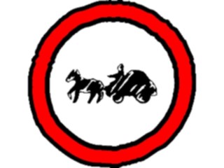 Sticker Custom Preview Image #110856 Road Signs Brush Stroke Entry Carriages