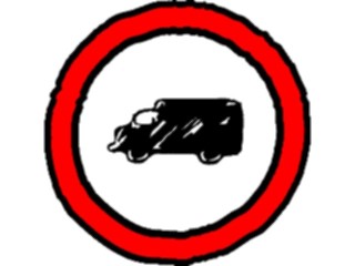 Sticker Custom Preview Image #110860 Road Signs Brush Stroke Entry Trucks