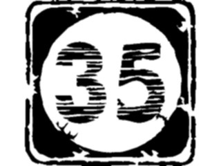 Sticker Custom Preview Image #110890 Road Signs Brush Stroke Highway35