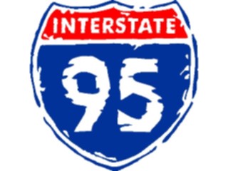 Sticker Custom Preview Image #110892 Road Signs Brush Stroke Highway Interstate95