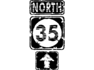 Sticker Custom Preview Image #110895 Road Signs Brush Stroke Highway North352