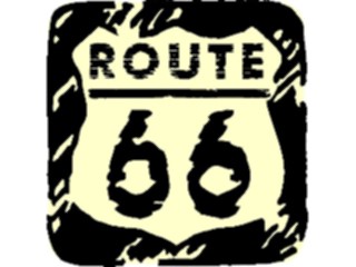 Sticker Custom Preview Image #110897 Road Signs Brush Stroke Highway Route66