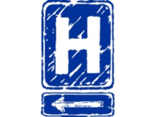 Sticker Custom Preview Image #110904 Road Signs Brush Stroke Hospital02