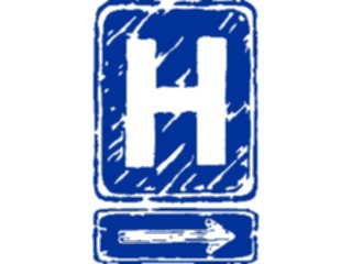 Sticker Custom Preview Image #110905 Road Signs Brush Stroke Hospital03