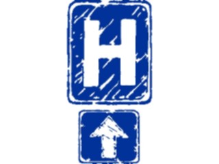 Sticker Custom Preview Image #110906 Road Signs Brush Stroke Hospital04