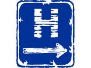 Sticker Custom Preview Image #110907 Road Signs Brush Stroke Hospital05