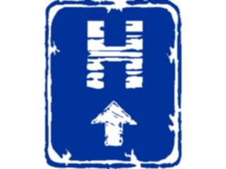 Sticker Custom Preview Image #110910 Road Signs Brush Stroke Hospital08