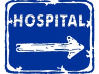 Sticker Custom Preview Image #110911 Road Signs Brush Stroke Hospital09