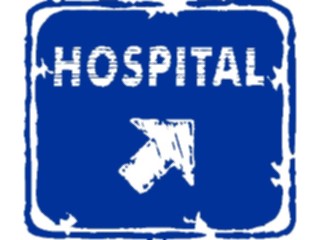 Sticker Custom Preview Image #110912 Road Signs Brush Stroke Hospital10
