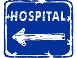 Sticker Custom Preview Image #110913 Road Signs Brush Stroke Hospital11