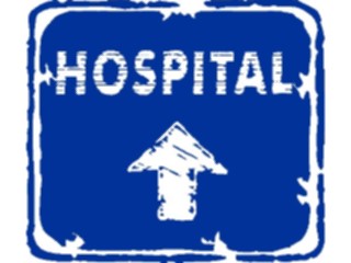 Sticker Custom Preview Image #110914 Road Signs Brush Stroke Hospital12