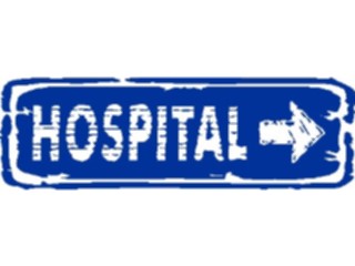 Sticker Custom Preview Image #110916 Road Signs Brush Stroke Hospital14