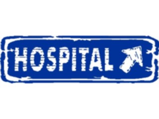 Sticker Custom Preview Image #110917 Road Signs Brush Stroke Hospital15