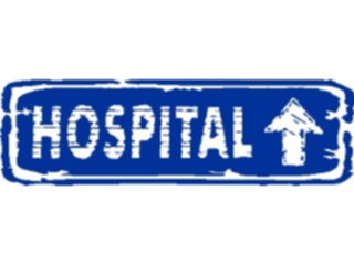 Sticker Custom Preview Image #110918 Road Signs Brush Stroke Hospital16