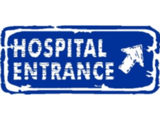 Sticker Custom Preview Image #110919 Road Signs Brush Stroke Hospital Entrance