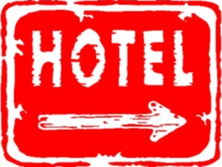 Sticker Custom Preview Image #110922 Road Signs Brush Stroke Hotel2