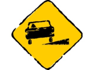 Sticker Custom Preview Image #110927 Road Signs Brush Stroke Incline