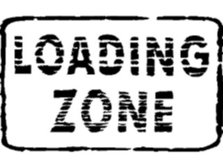 Sticker Custom Preview Image #110957 Road Signs Brush Stroke Loading Zone