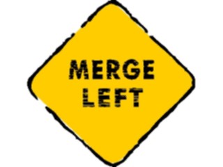 Sticker Custom Preview Image #110962 Road Signs Brush Stroke Merge Left