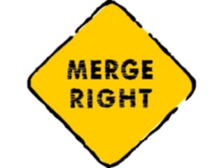 Sticker Custom Preview Image #110963 Road Signs Brush Stroke Merge Right