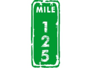 Sticker Custom Preview Image #110965 Road Signs Brush Stroke Mile