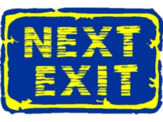 Sticker Custom Preview Image #110972 Road Signs Brush Stroke Next Exit