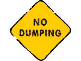 Sticker Custom Preview Image #110977 Road Signs Brush Stroke No Dumping