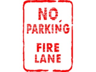 Sticker Custom Preview Image #110987 Road Signs Brush Stroke No Parking01