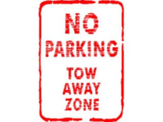 Sticker Custom Preview Image #110989 Road Signs Brush Stroke No Parking03