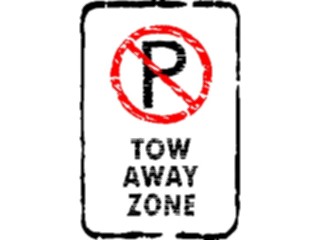 Sticker Custom Preview Image #110990 Road Signs Brush Stroke No Parking04